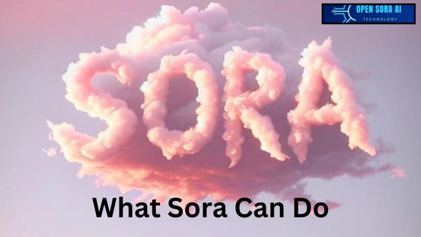 What Sora Can Do
